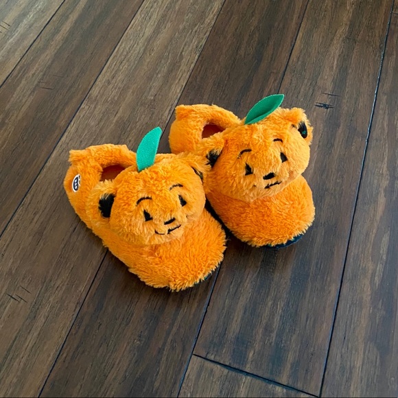 Build A Bear Pumpkin Slippers size L 1-2 - Picture 13 of 13